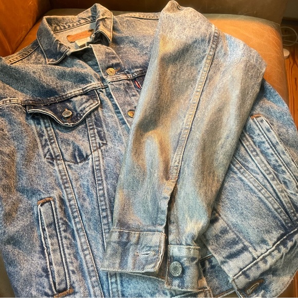 Vintage Levi’s Denim Trucker jacket made in the USA blue denim blue Jean 70s 80s - Picture 11 of 13